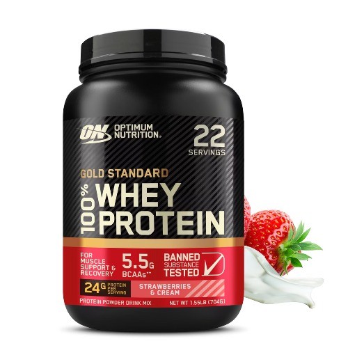 Optimum Nutrition Gold Standard 100% Whey Protein Powder – Strawberries &