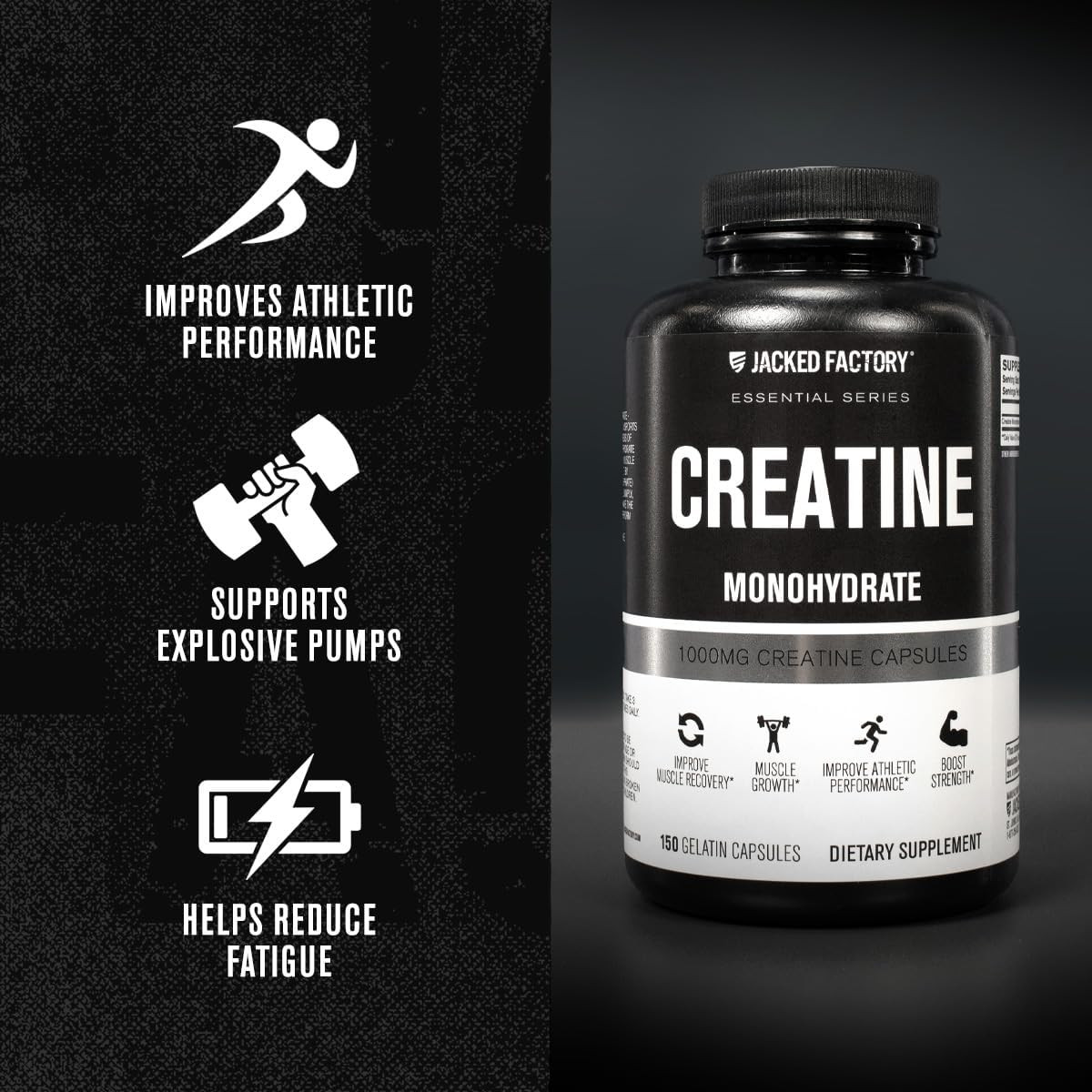 Creatine Monohydrate Capsules – Creatine Pills for Muscle Growth, Increased Stre