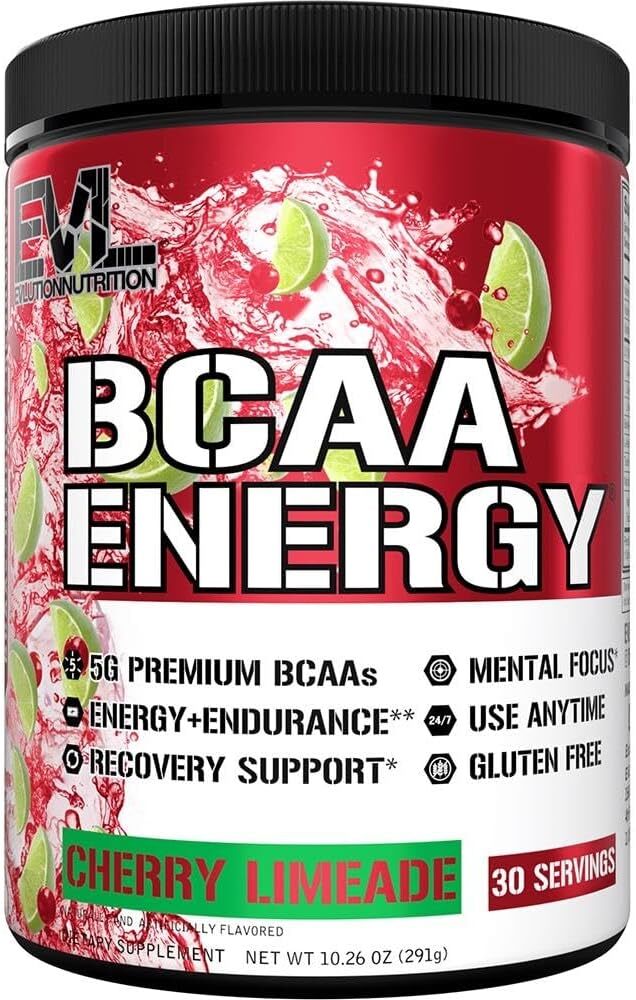 EVL Evlution Nutrition BCAA Energy Amino Acid Pre-Workout Powder – All FLAVORS