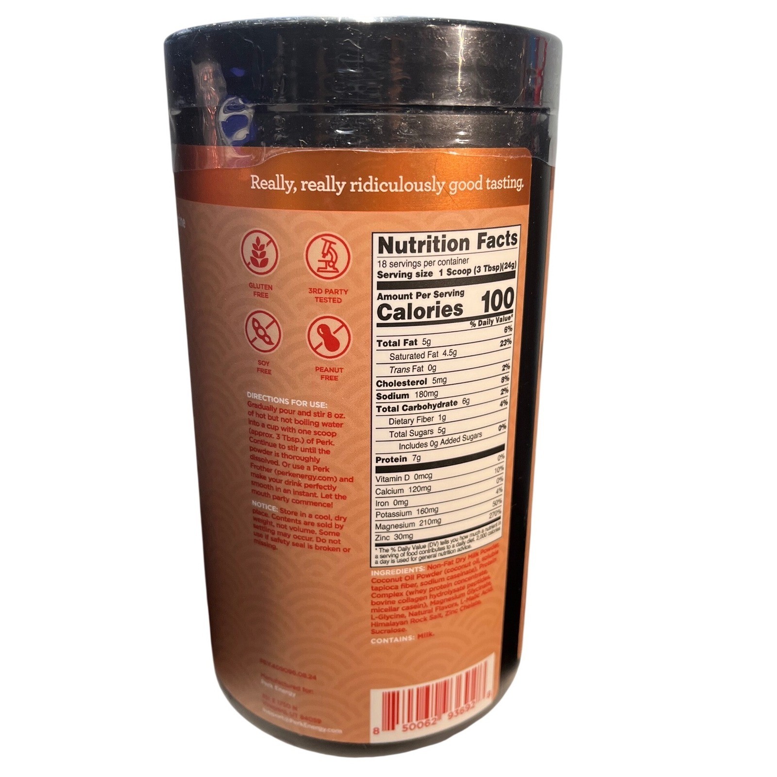 Perk Chill Caramel Apple Pie a la Mode Protein Drink Mix 18 Servings 15.2oz