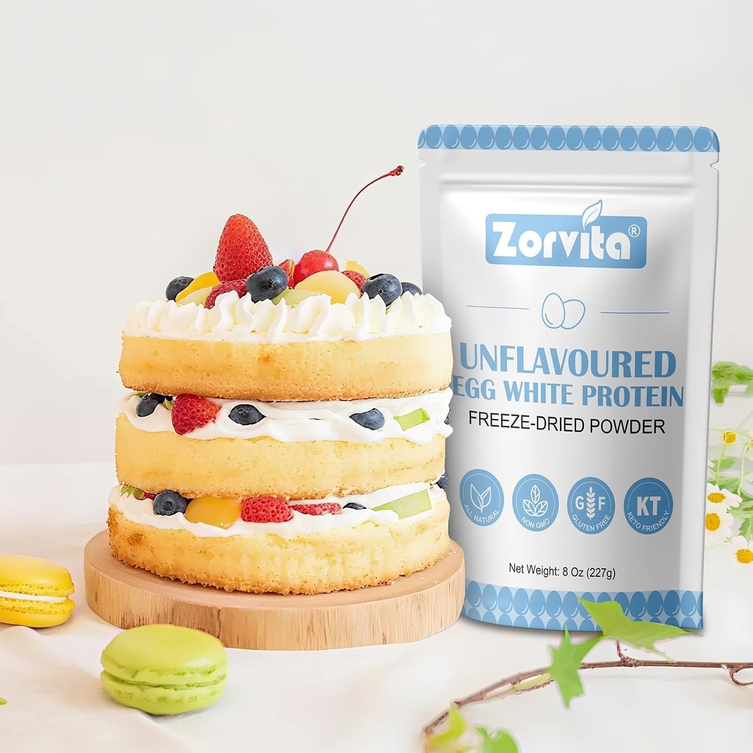 Convenient 8 Oz Freeze-Dried Egg White Powder – Perfect for Protein Boost