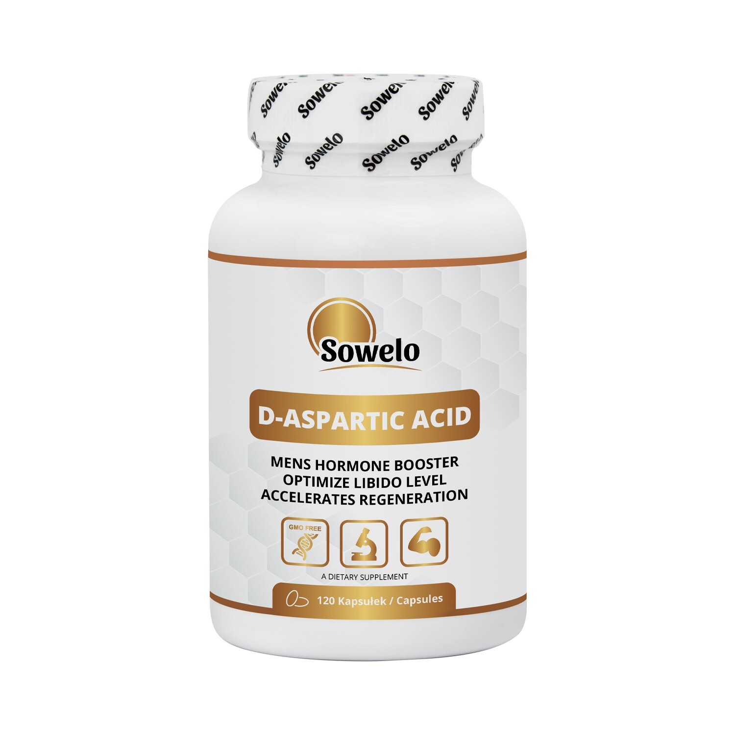 SOWELO DAA D ASPARTIC ACID CAPSULES FAST REGENERATION LEAN MUSCLE MEN`S BOOSTER