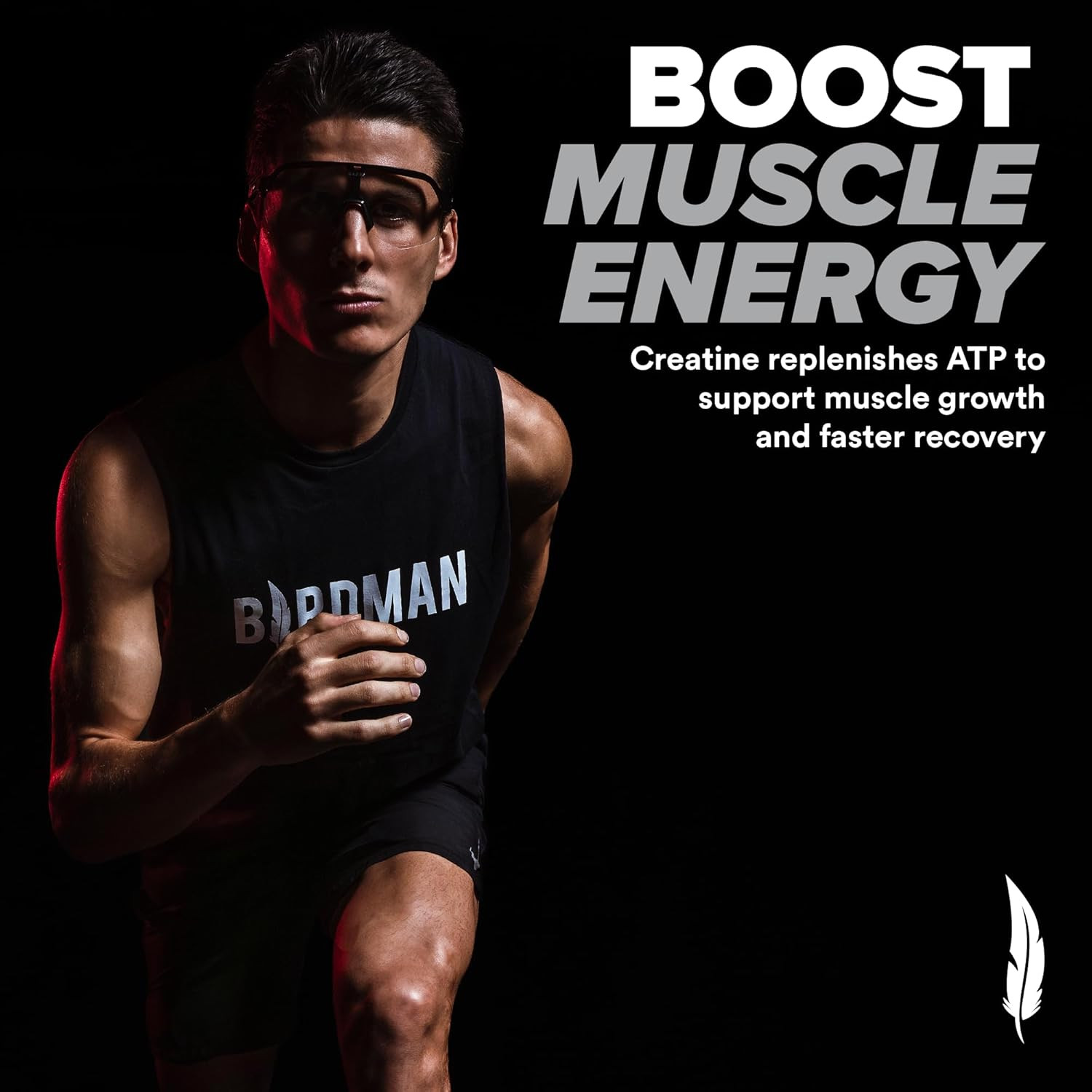 Micronized Creatine Monohydrate Powder, Muscle Recovery, Caffeine Free, Creatin