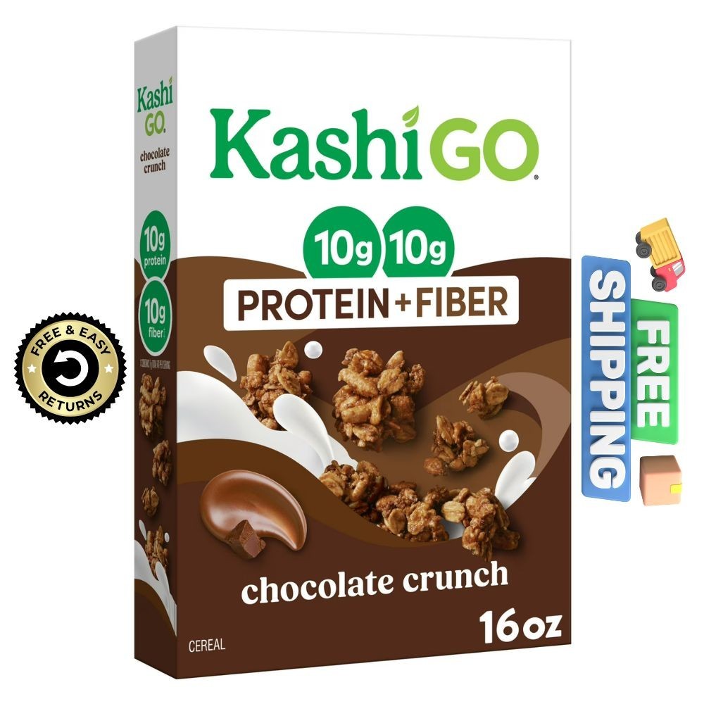 Kashi GO Chocolate Crunch Protein Cereal, 10g Protein, 16 oz