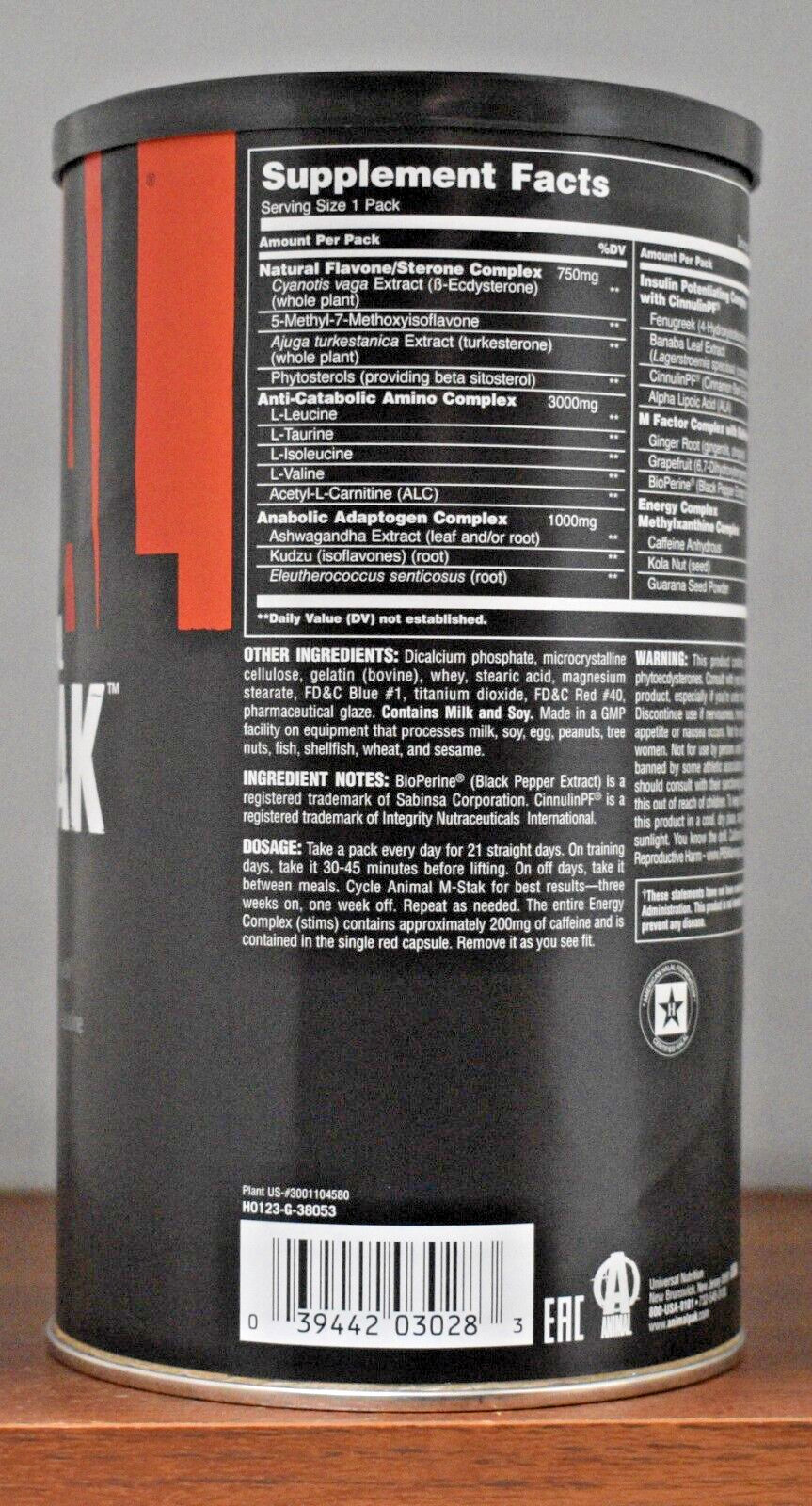 Universal Nutrition Animal M-Stak 21 PACKS Hard Gainer’s GET BIG QUICK