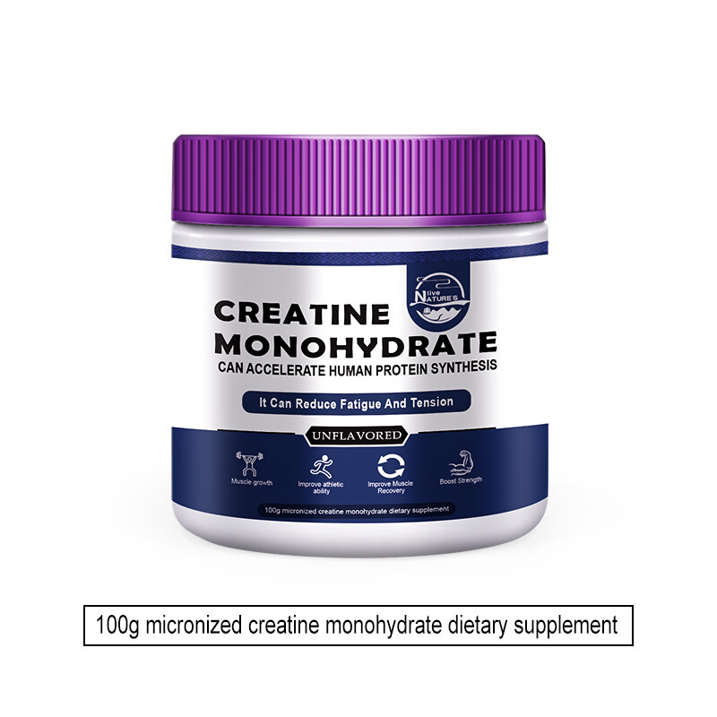 Creatine Monohydrate Powder Muscle gain (Micronized) 5g per serv 100g Unflavored