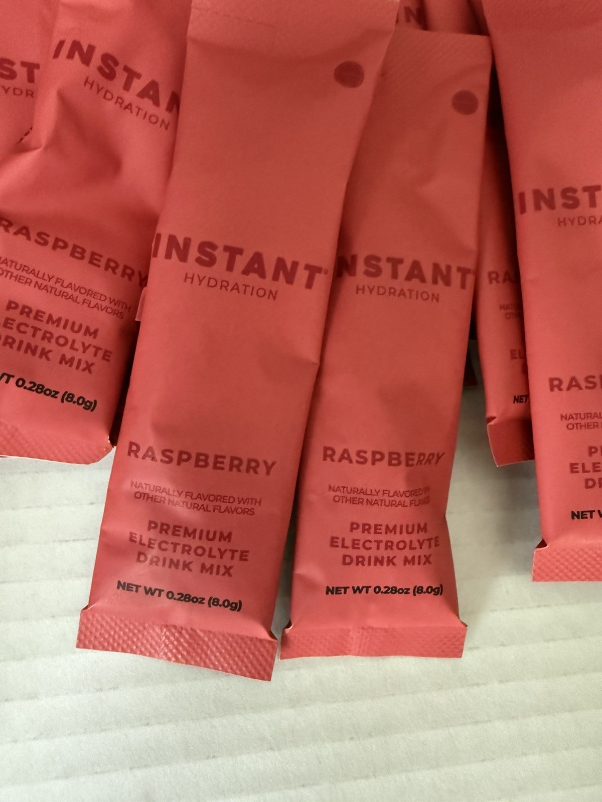 Instant Hydration Premium Electrolyte Drink Mix – Raspberry – 50 Packets