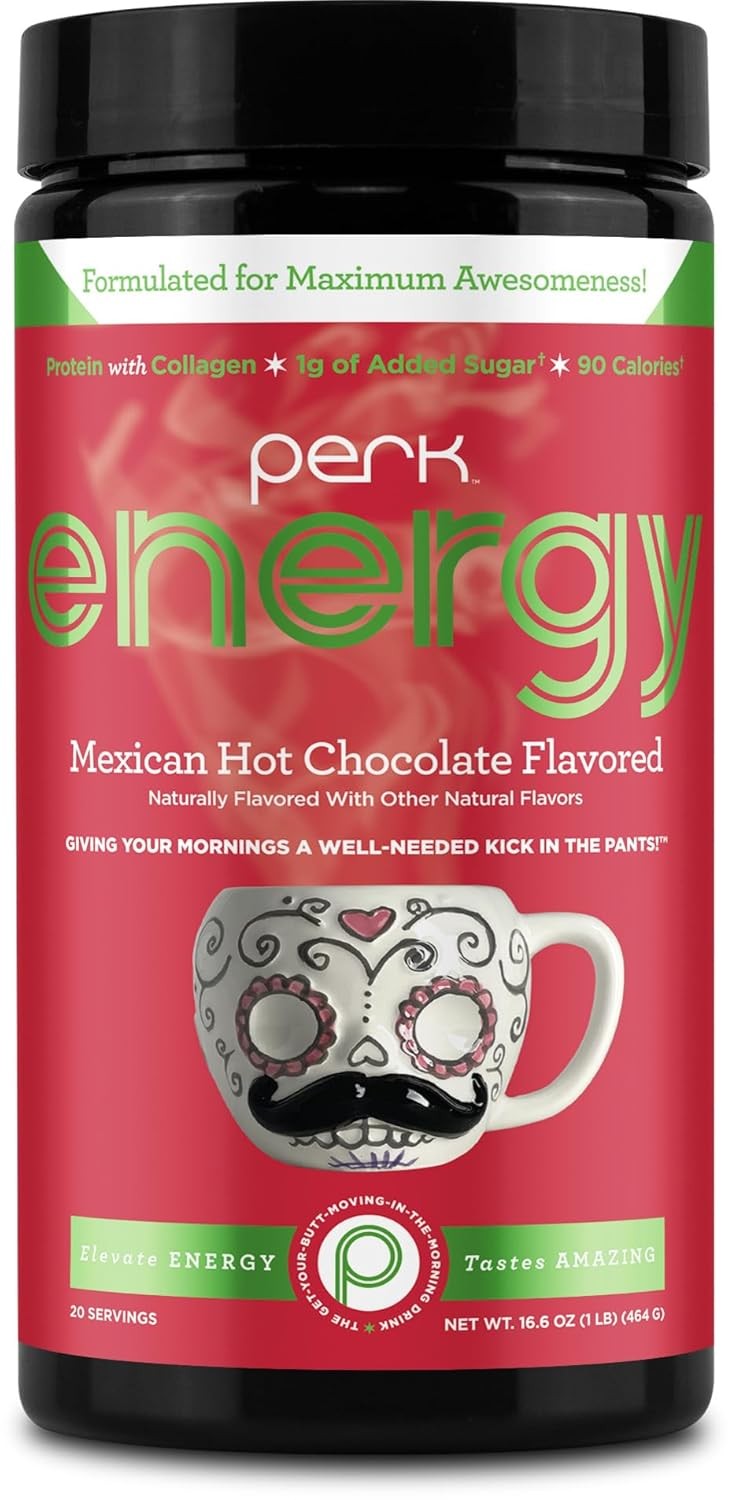 Perk Energy Original Mexican Hot Chocolate 20 Servings – Gluten Free
