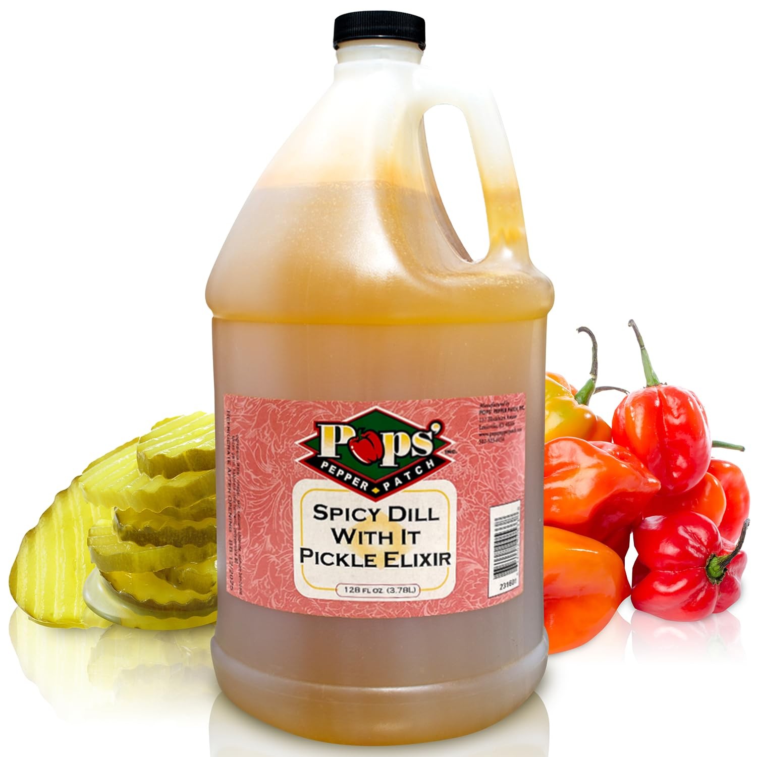 Pops Pepper Patch Spicy Pickle Elixir – Brine for Leg Cramps -…