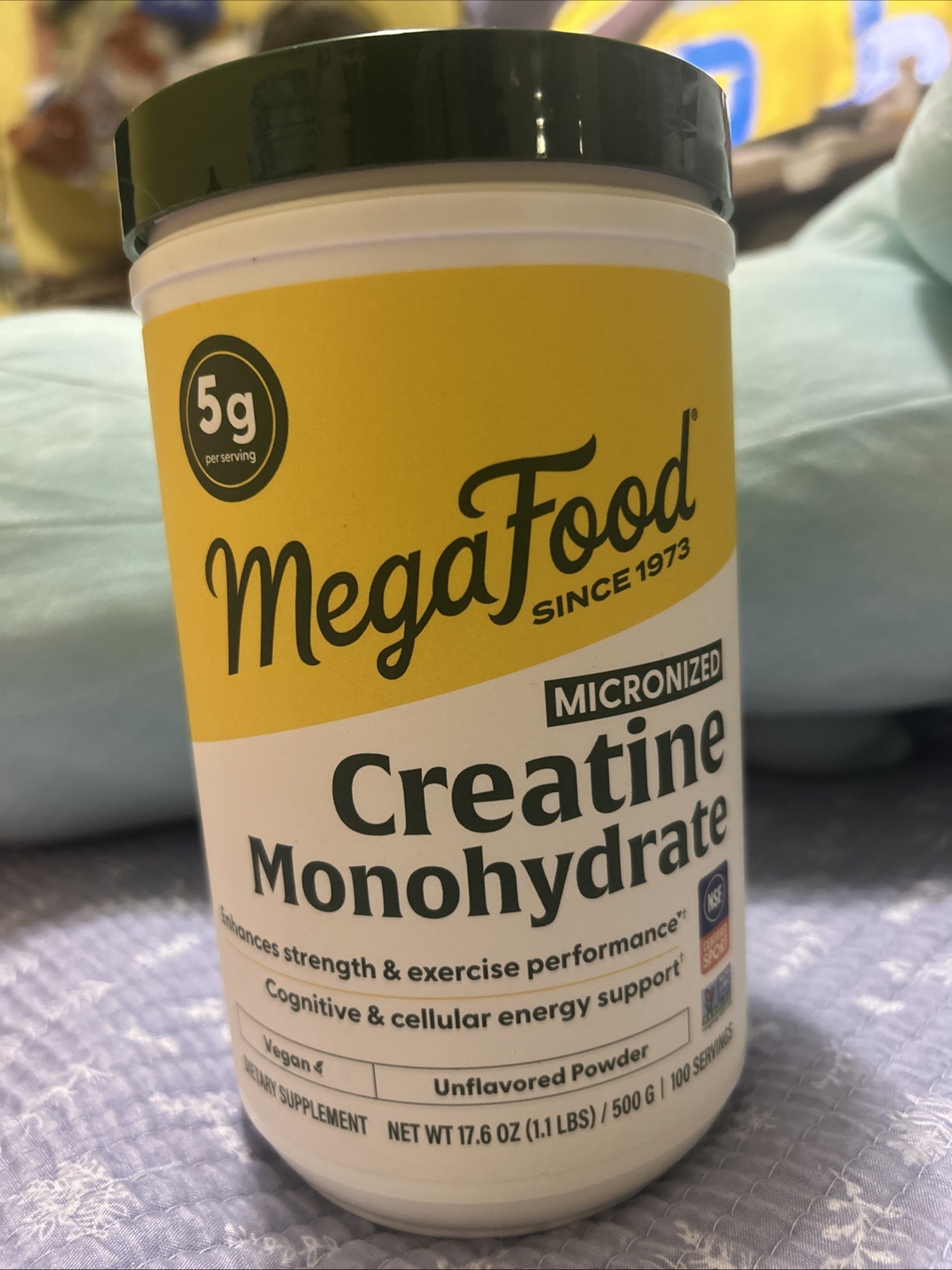 Mega Food Creatine Monohydrate 100 Serving Exp. 02/28