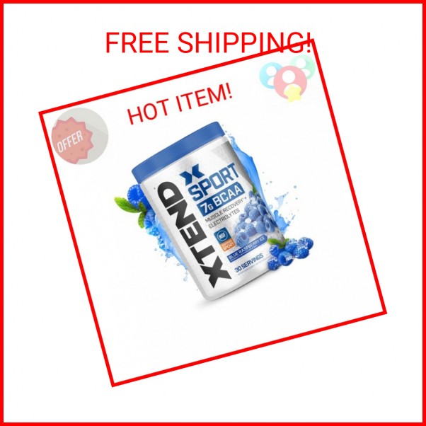 XTEND Sport BCAA Powder Blue Raspberry Ice – Electrolyte Powder for Recovery & H