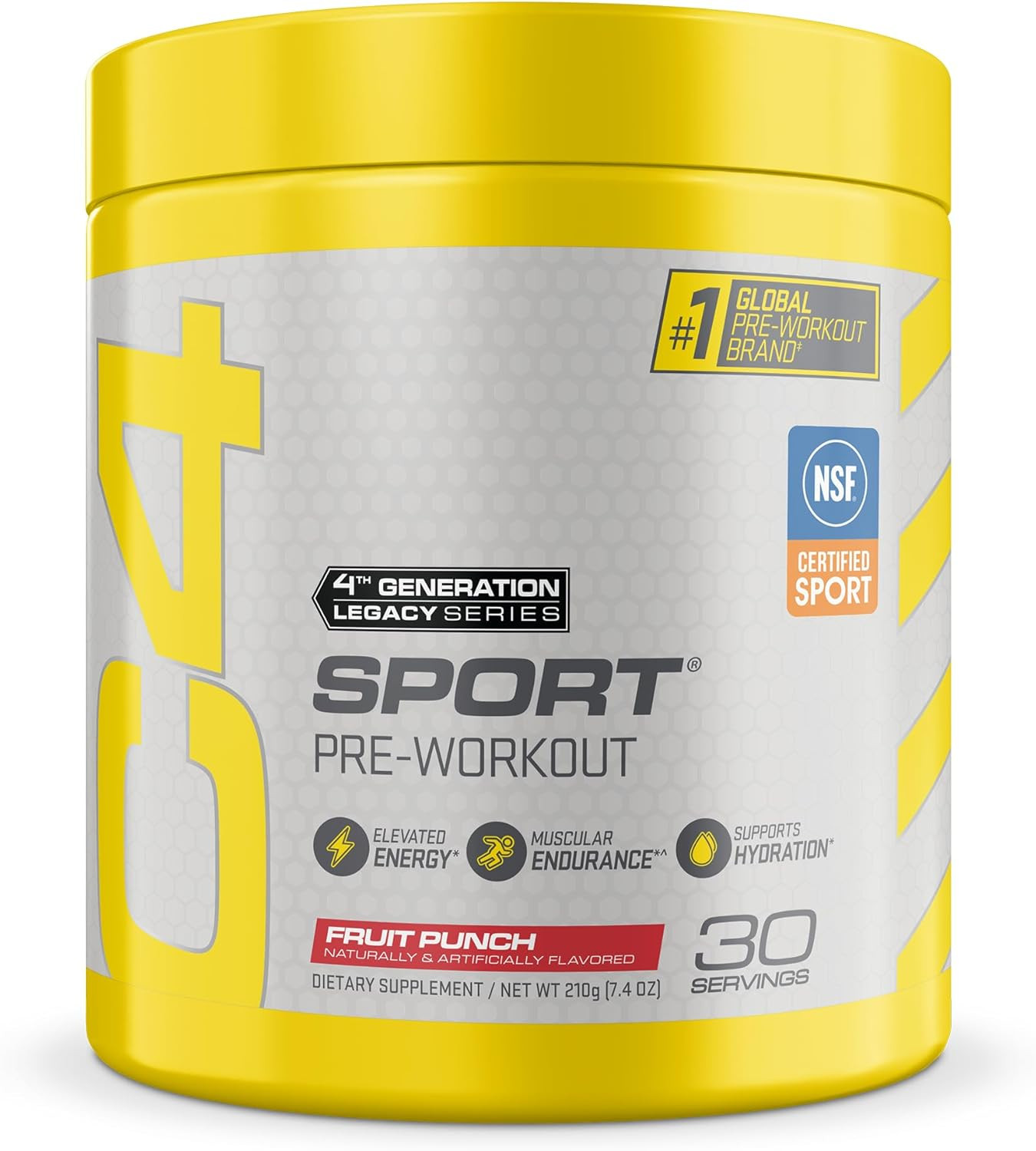 Cellucor Sport Pre Workout Powder Fruit Punch – NSF Certified for Sport | 30 Se