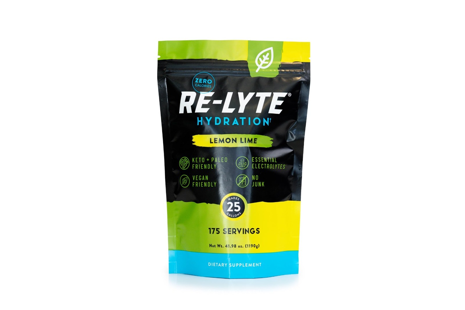 Electrolyte Powder Bulk Pouch – 175 Servings, Lemon Lime Flavor, Hydration Boost