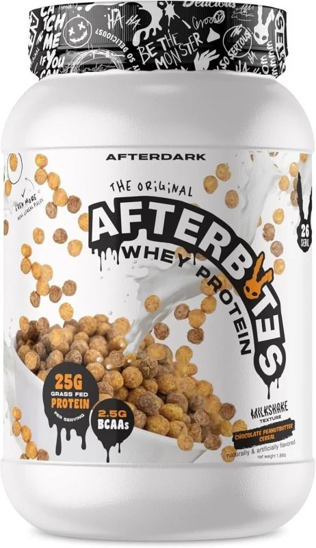 AFTERDARK Afterbites Whey Protein Powder, 25g Protein, CHOC PB CEREAL