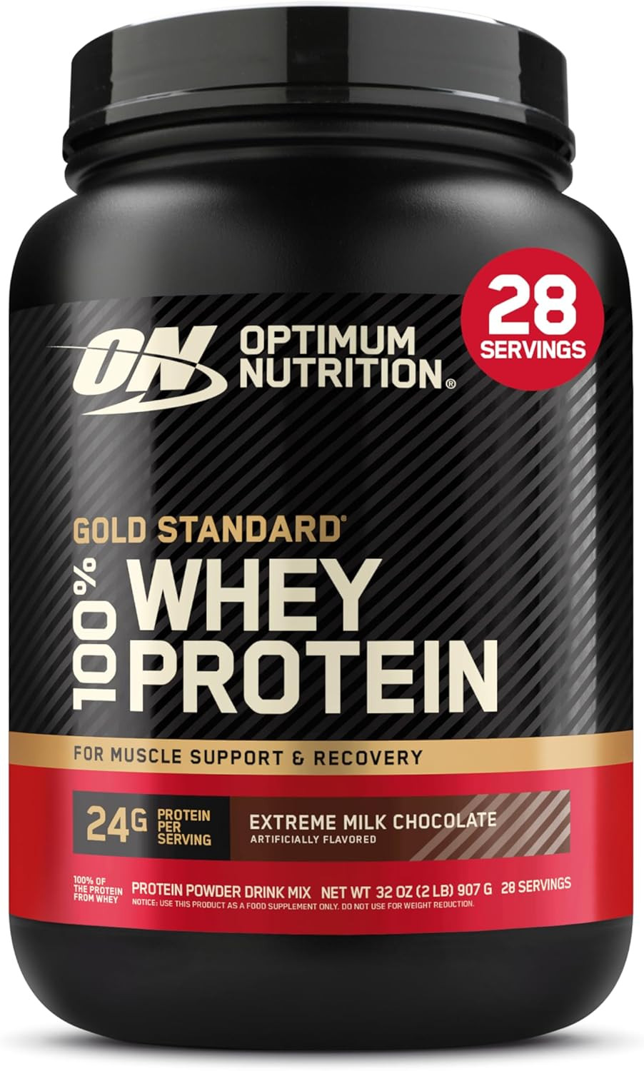 Optimum Nutrition Gold Standard 100% Whey Protein Double Rich Chocolate 2lb