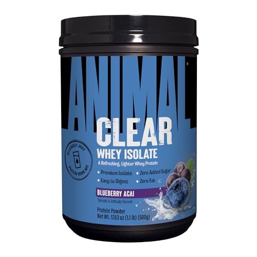 Clear Whey Isolate Protein Powder – Easy to Digest and 1.1 Pound (Pack of 1)