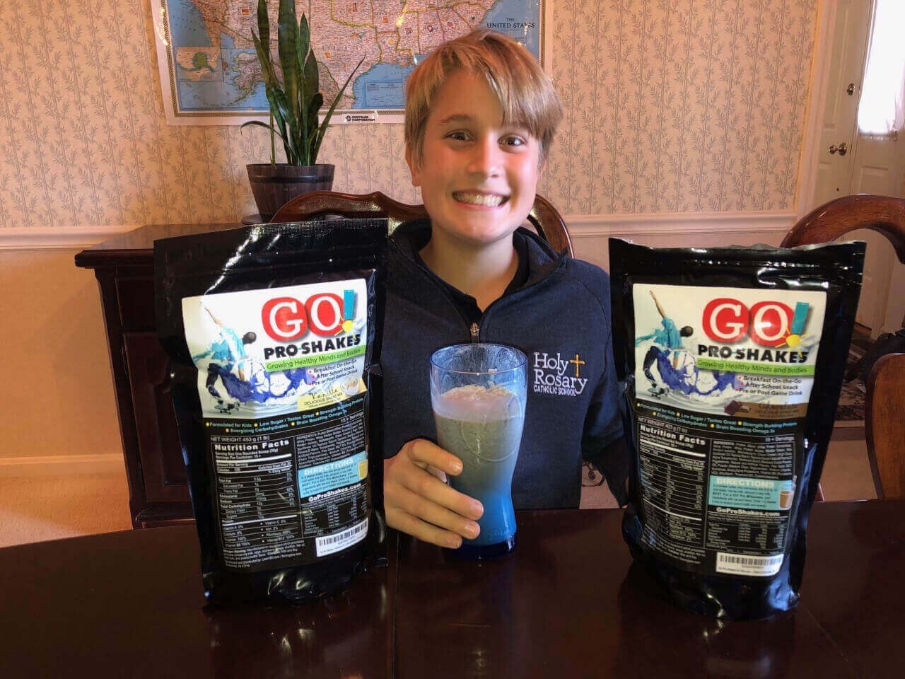 GO! Pro-Shakes for Kids Teens – Protein, Brain, Growth Support, Healthy Snack