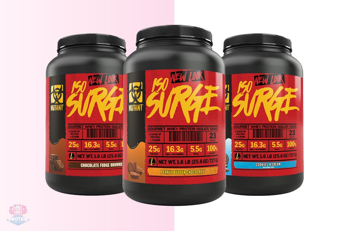MUTANT ISO SURGE 1.6LBS Gourmet Whey Protein Isolate Shake EAAs Glutamines 25g