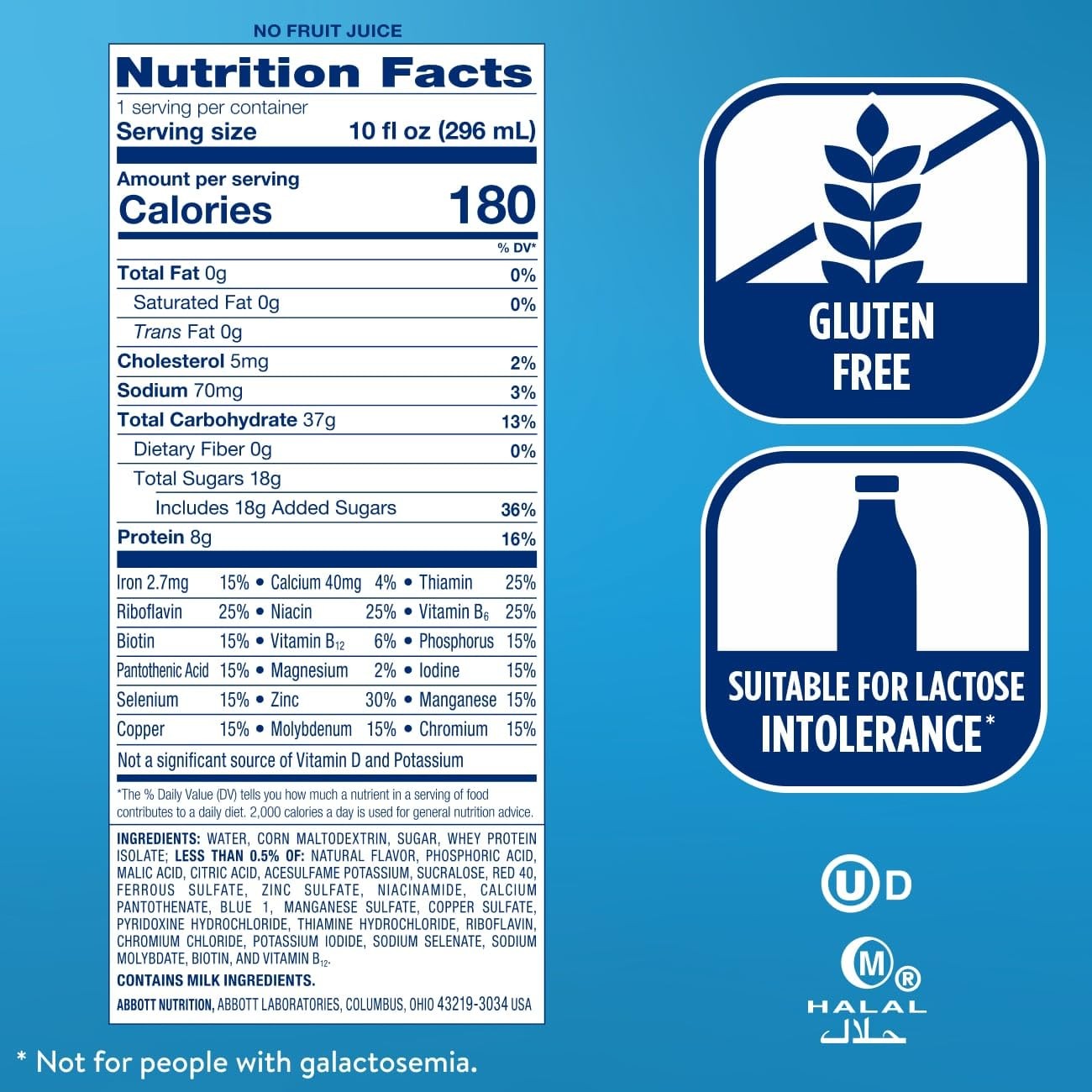 Ensure Liquid Clear Nutrition Drink 0G Fat 8G Of Protein Blueberry Pomegranate