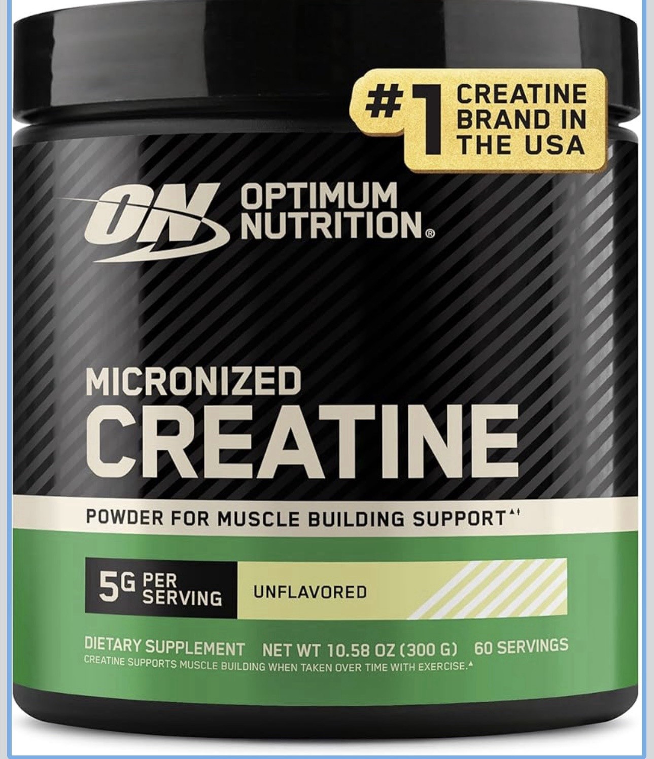 Optimum Nutrition Micronized Creatine Monohydrate Powder Unflavored 10.58 oz