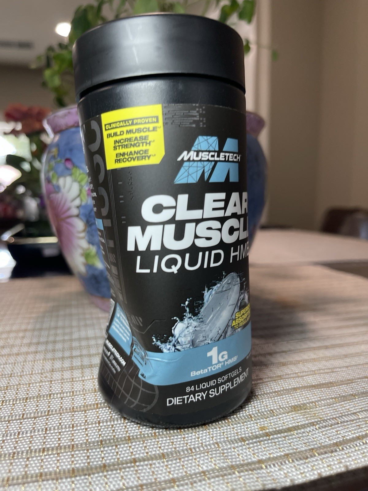 MuscleTech Clear Muscle Liquid HMB 1000mg BetaTOR 84 Softgels Muscle Recovery