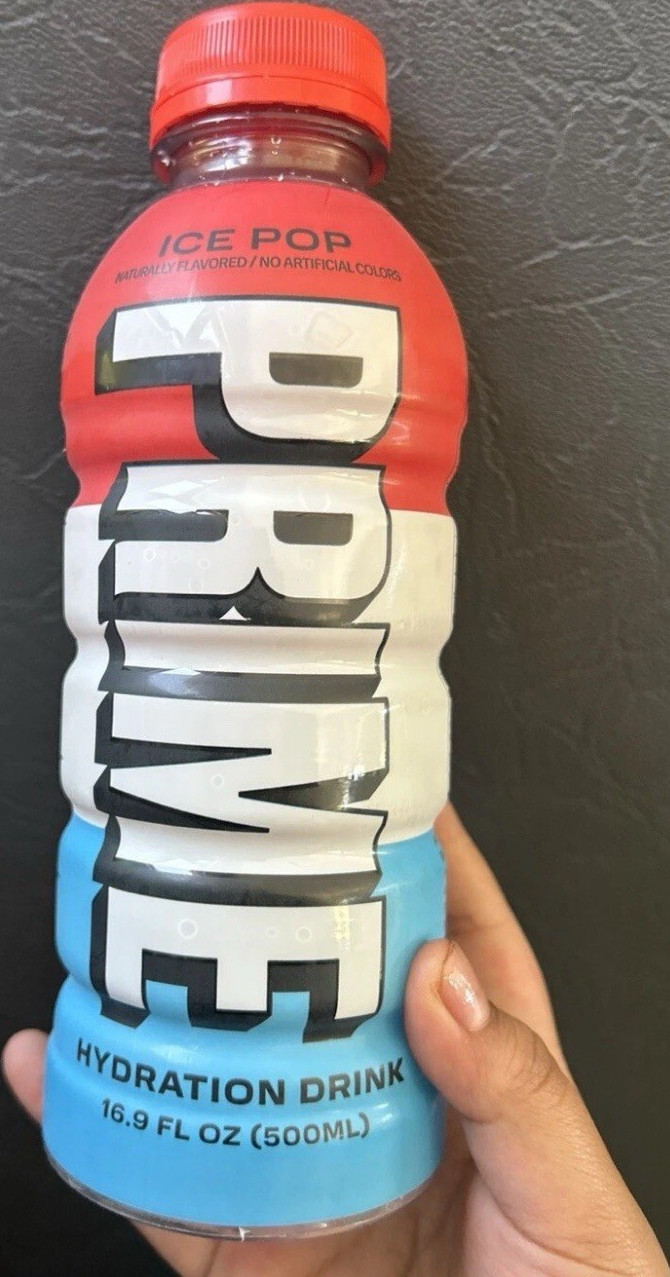 Prime Hydration Drink Ice Pop Electrolytes 16.9 fl oz pack 12