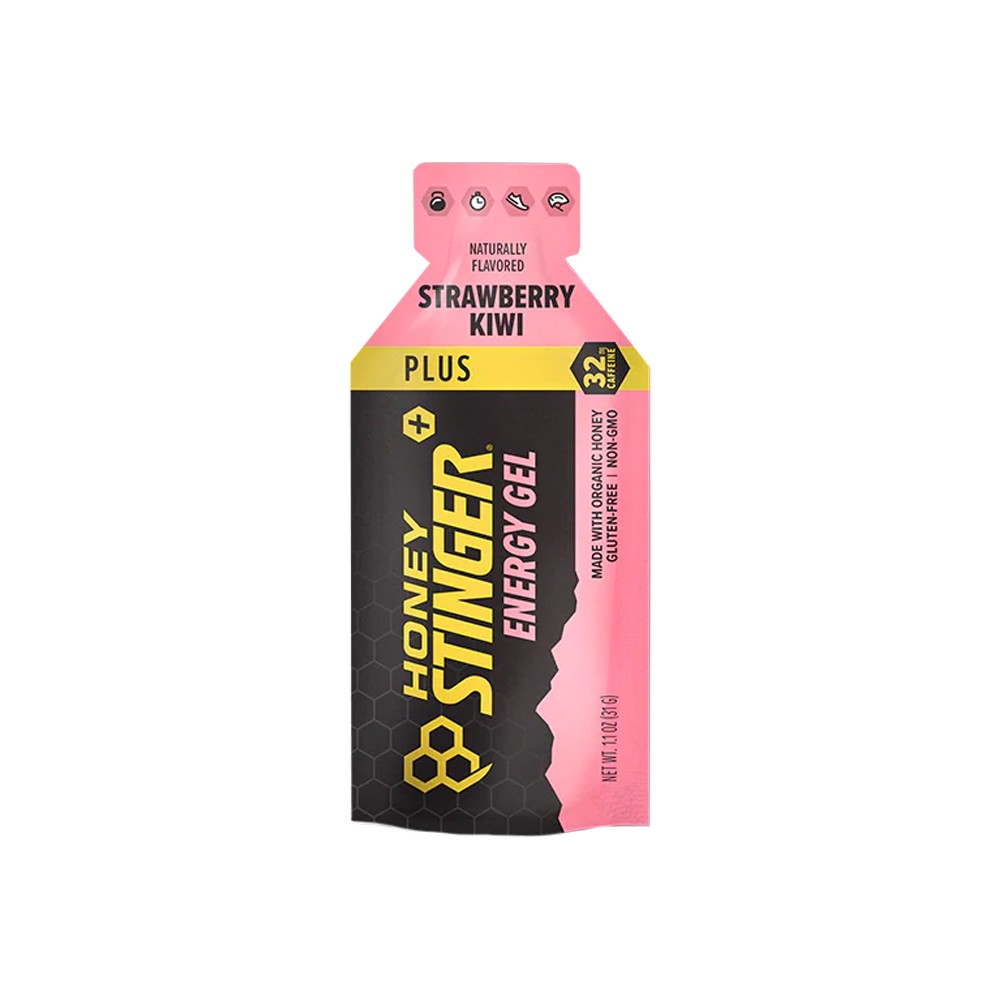 Honey Stinger Organic Energy Gel – Kiwi-Strawberry with Caffeine, Box of 24