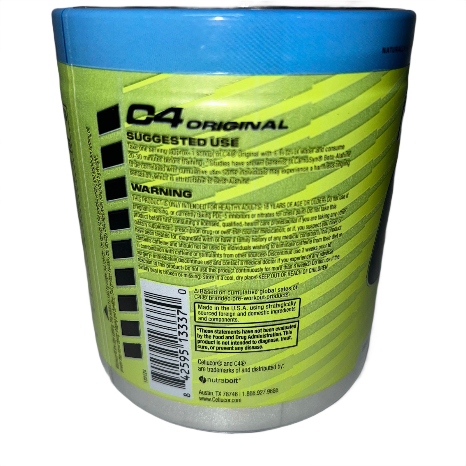 C4 Original Pre-Workout Icy Blue Razz 9.4 oz BB 08/2026 New