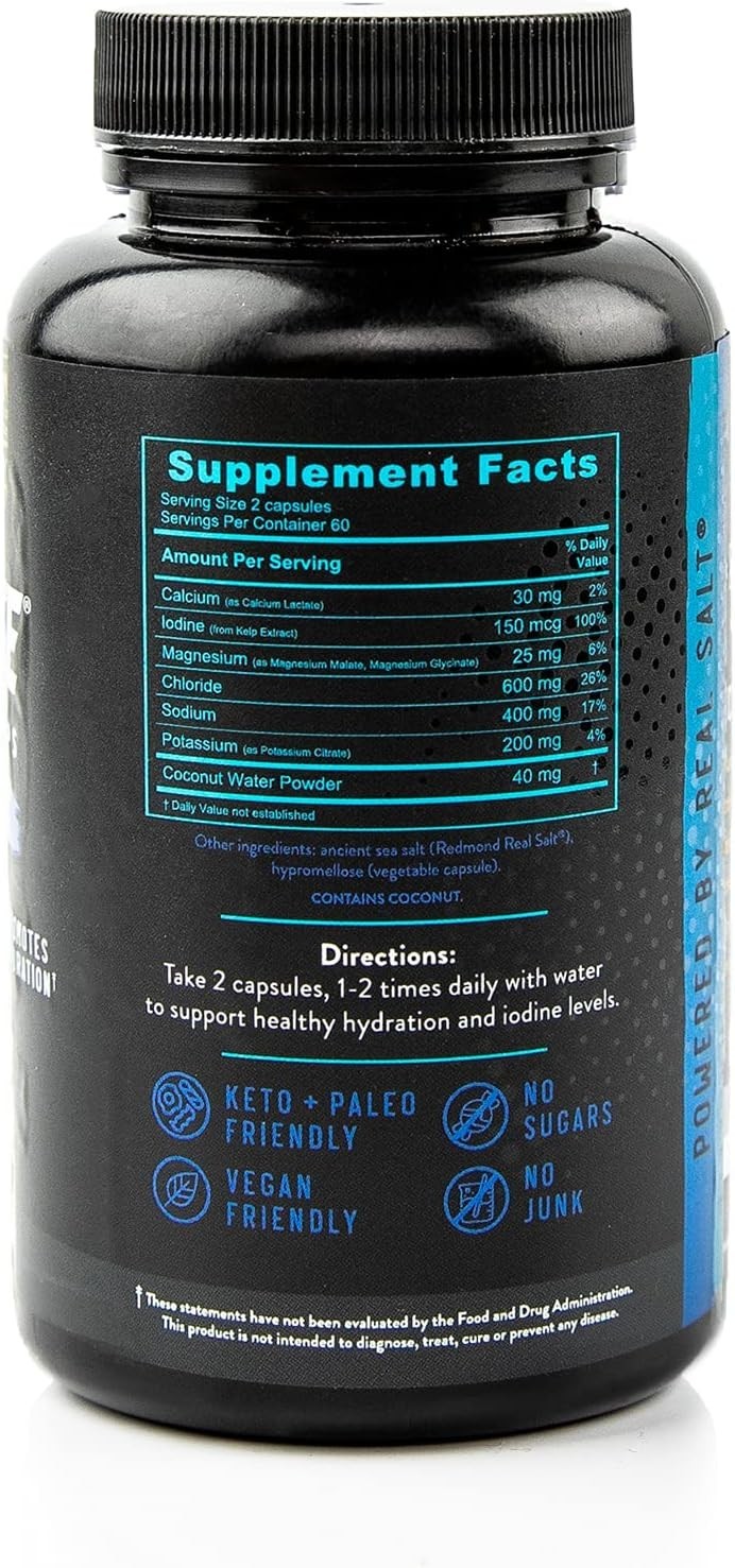 Hydration Plus Capsules with Essential Electrolytes for Optimal Hydration