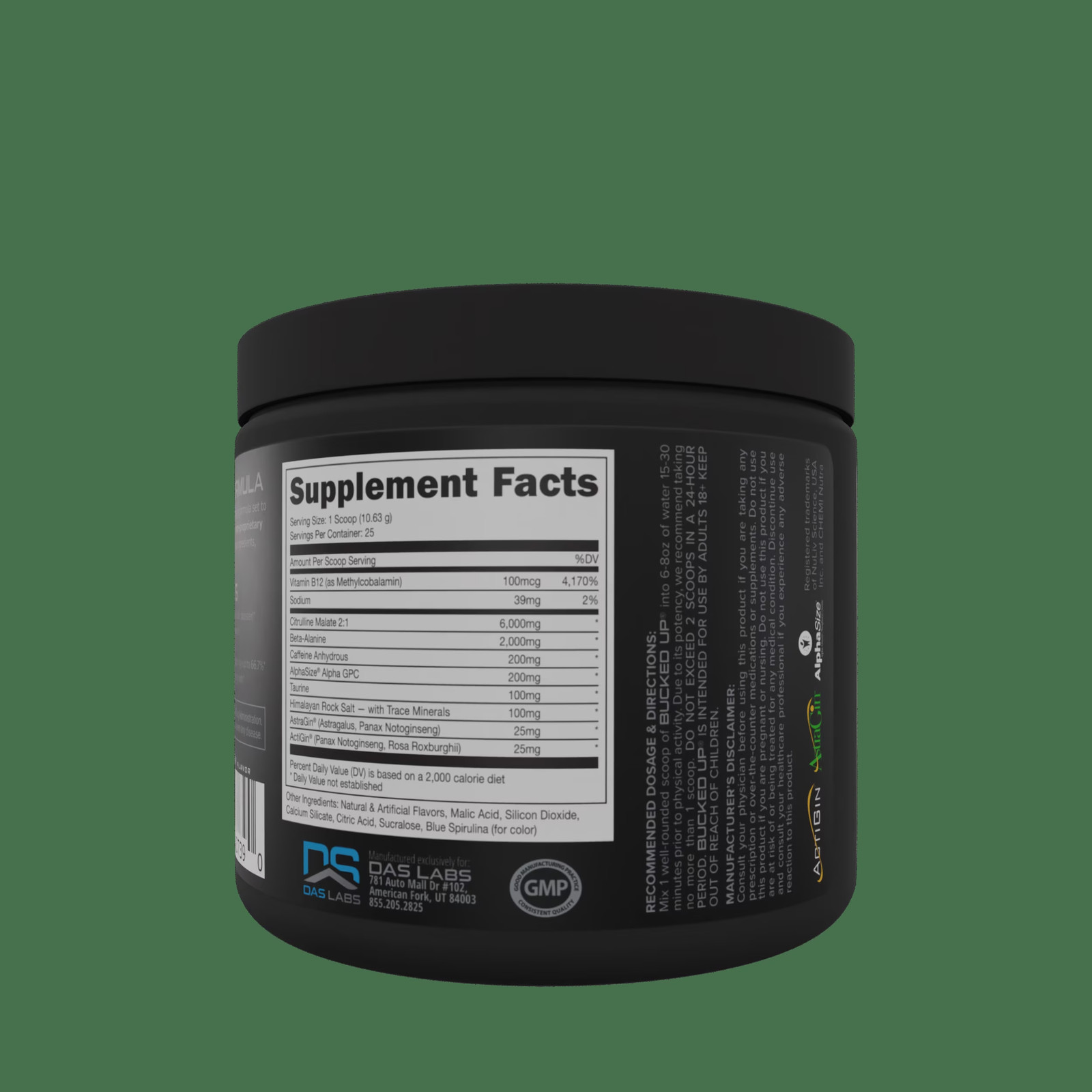 Pre-Workout Powder, Blue Raz, Vitamin B12 & 200Mg Caffeine, 25 Servings