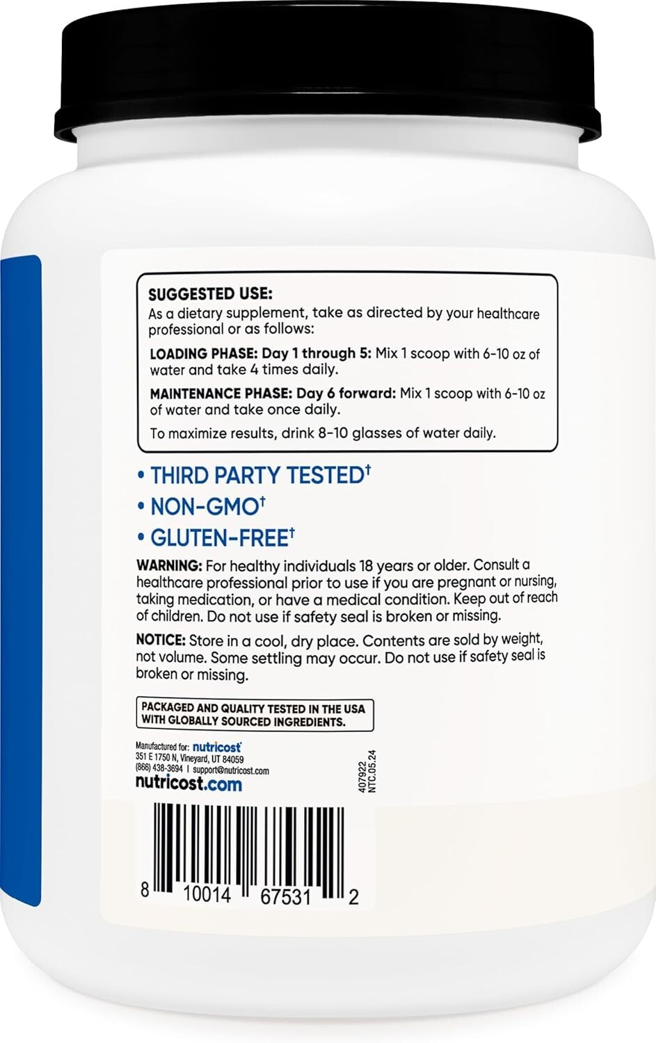 Muscle Growth Success: 5g Creatine Monohydrate Powder 1 KG – Pure Formula