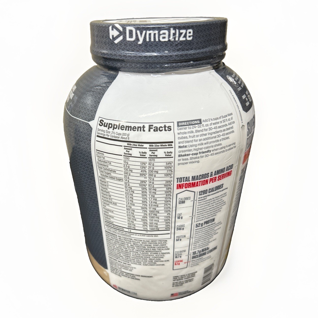 Dymatize Nutrition Super Mass Gainer/ Gourmet Vanilla /6 Pound Exp: 03/28