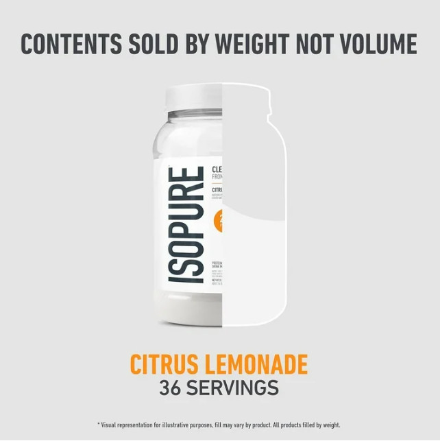Isopure Infusions Whey Isolate, Citrus Lemonade, 36 Servings