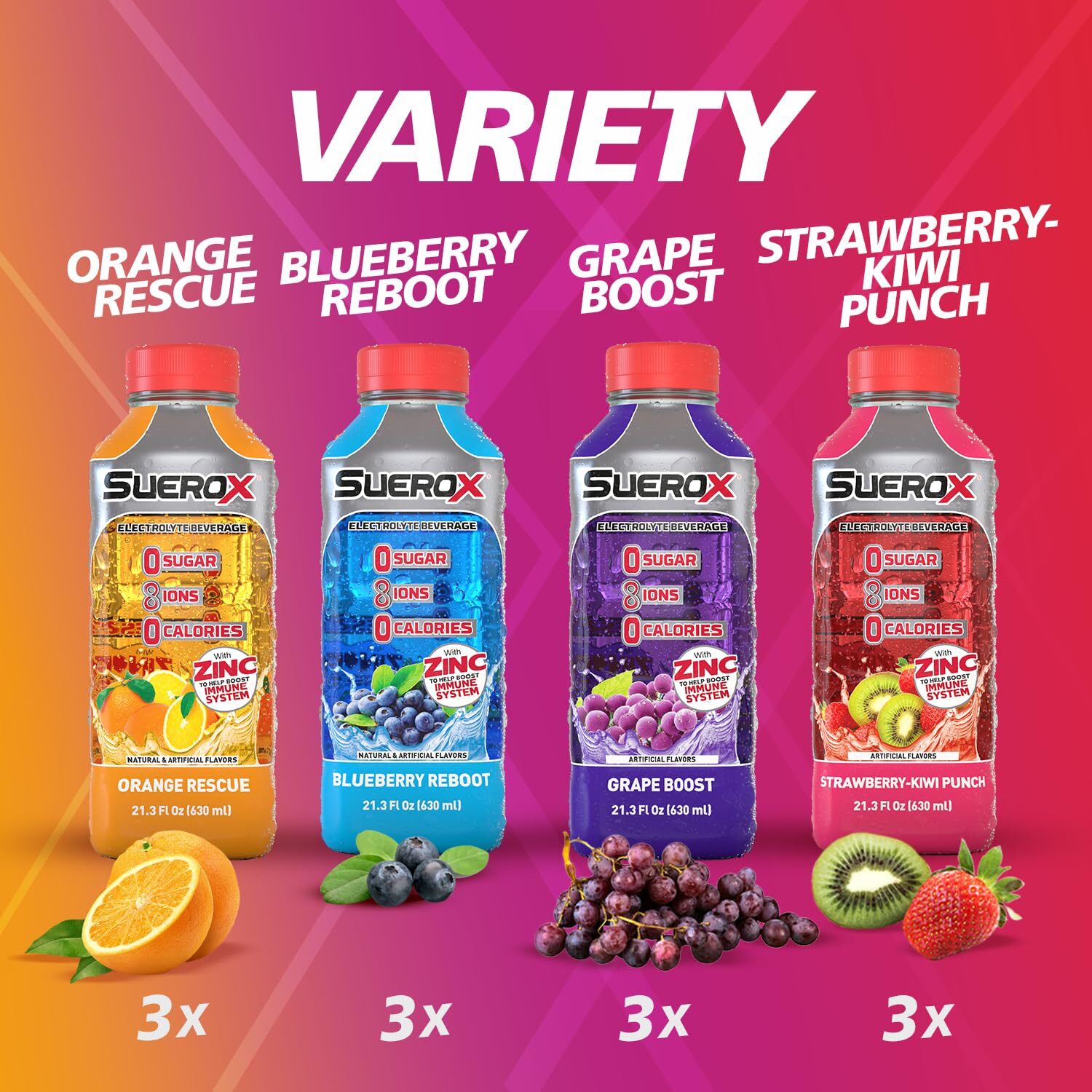Zero Sugar Electrolyte Drink For Hydration And Recovery, Unique Blend Of
