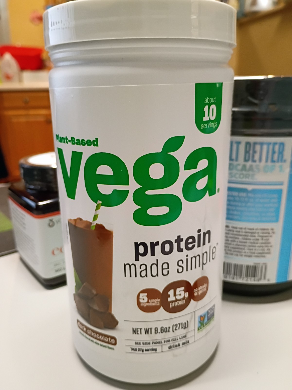 Protein Made Simple – Protein Powder Dark Chocolate – 10 Servings 15 g Protein
