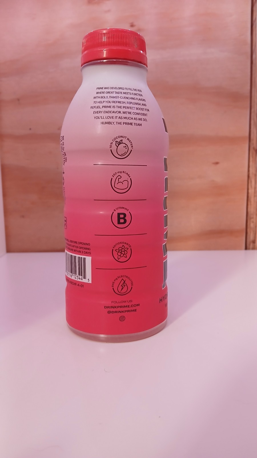 PRIME Hydration Drink Cherry Freeze Print Error Red Cap/SEALED /RARE