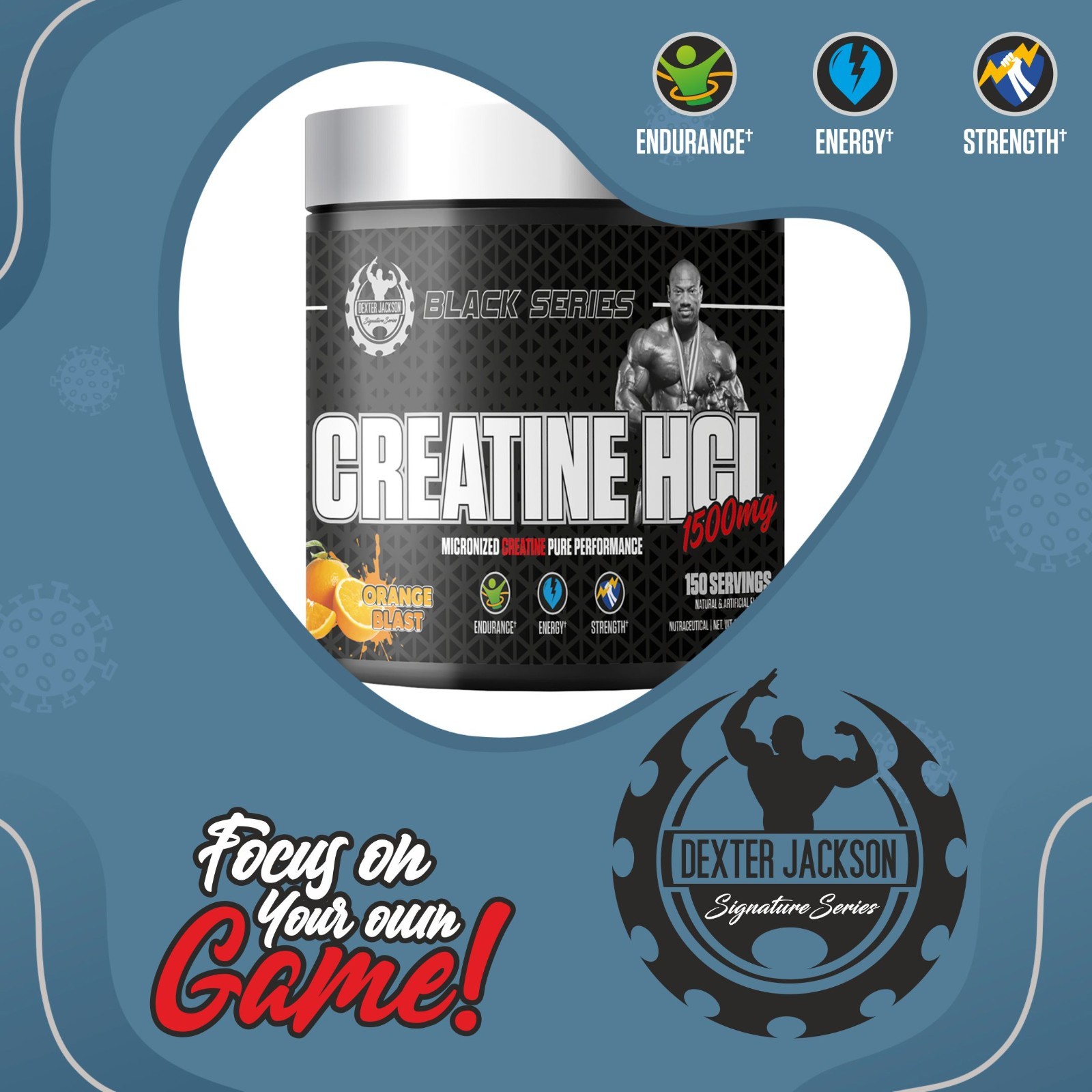 Dexter Jackson Black Series, Micronized Creatine HCL 1500 MG 150 Servings