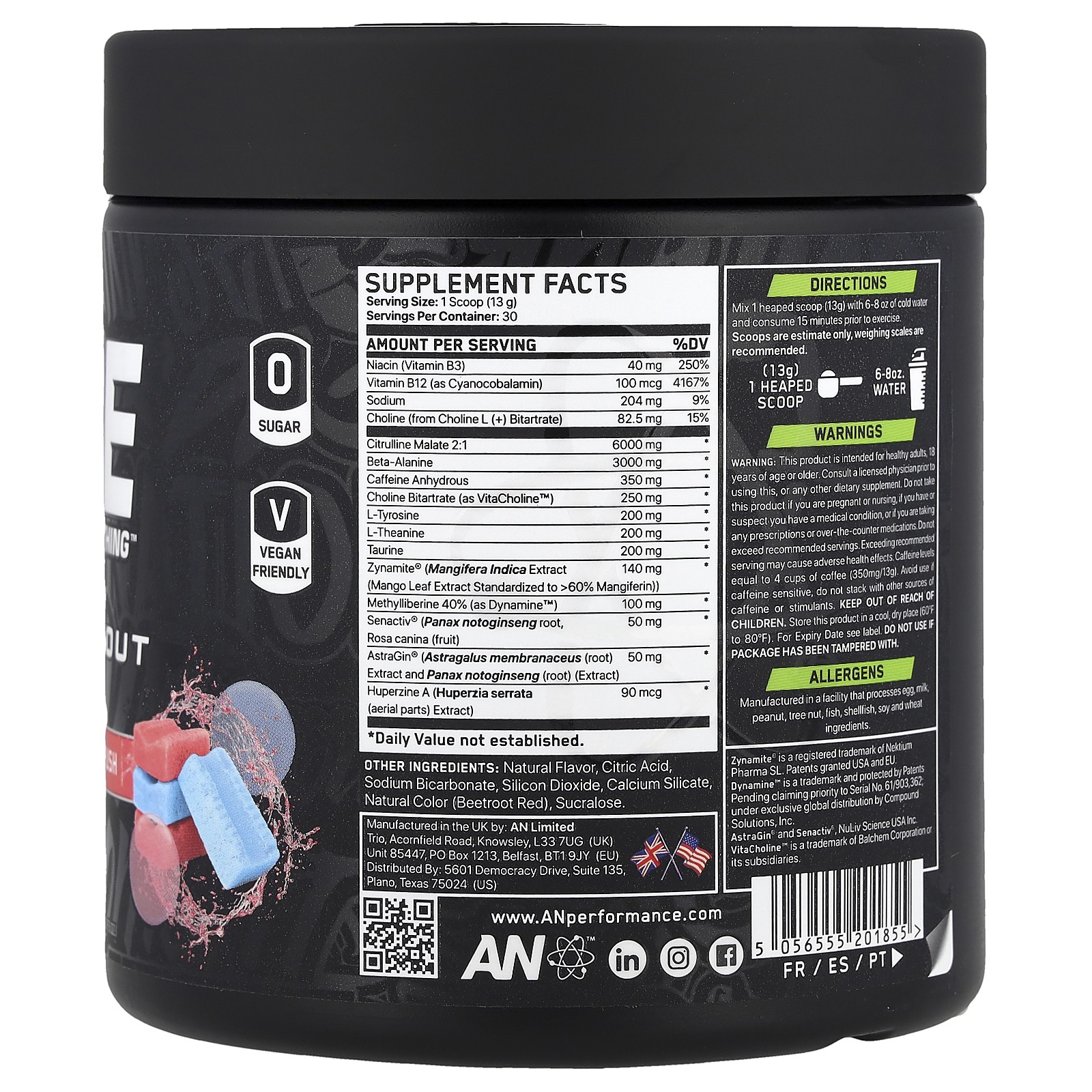 Ultimate Pre-Workout, Bubble Gum Crush, 13.75 oz (390 g)