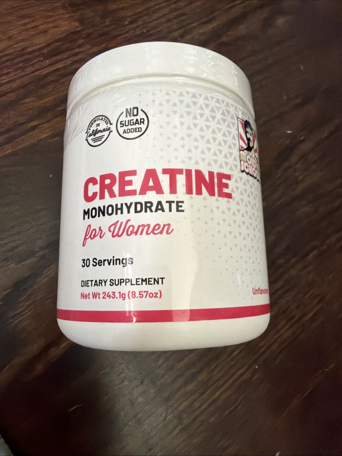 Old School Labs® Creatine Monohydrate for Women – 240g (30 Servings). 05/27