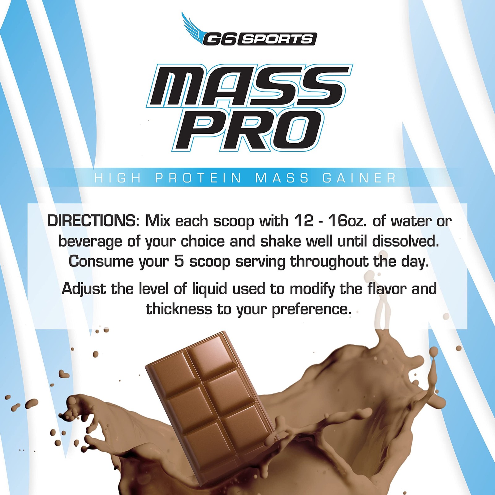 G6 Sports Nutrition Mass Pro High Protein Mass Gainer