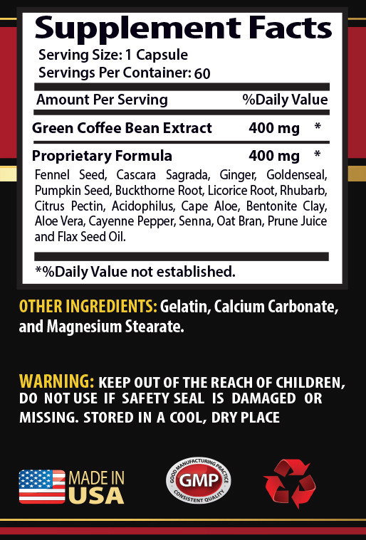 Green coffee complete – PURE GREEN COFFEE CLEANSE – natural supplements – 1 Bot