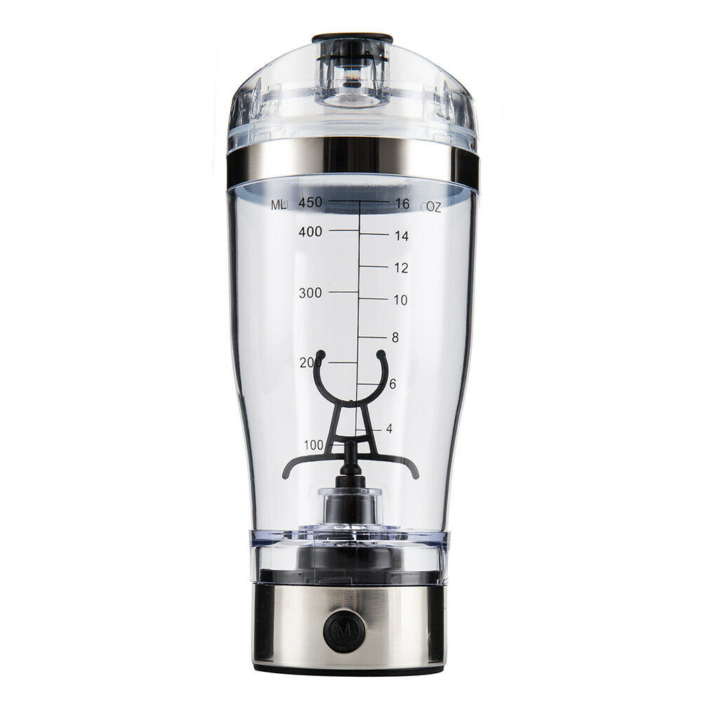 Electric Protein Shaker Bottle Rechargeable Mixer Cup Portable Drinking Blender