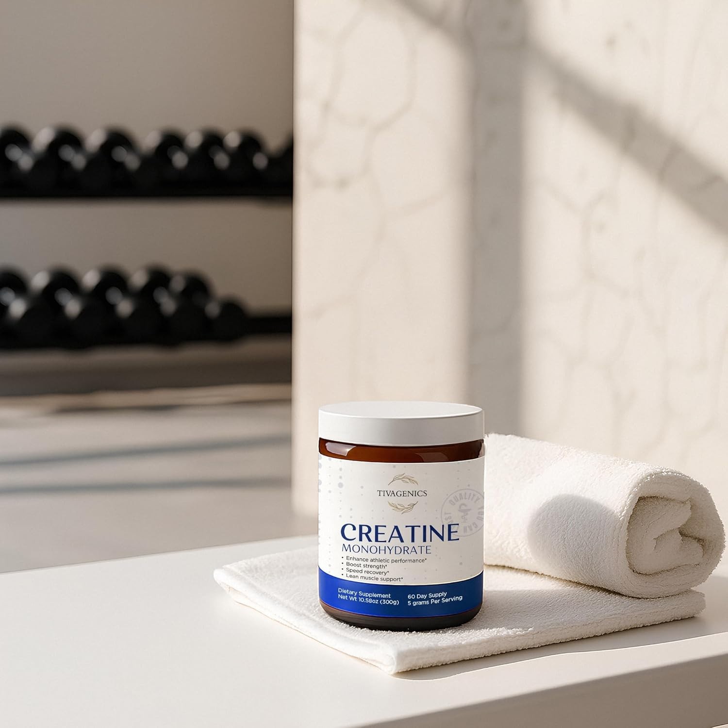 Pure Creatine Monohydrate Powder 300g – High Absorption, Micronized. 09/2026 *