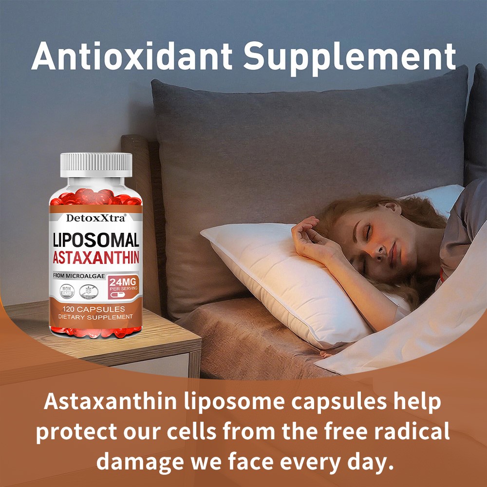 Liposomal Astaxanthin Supplement,120 Capsules,Joint,Eye,Skin And Immune