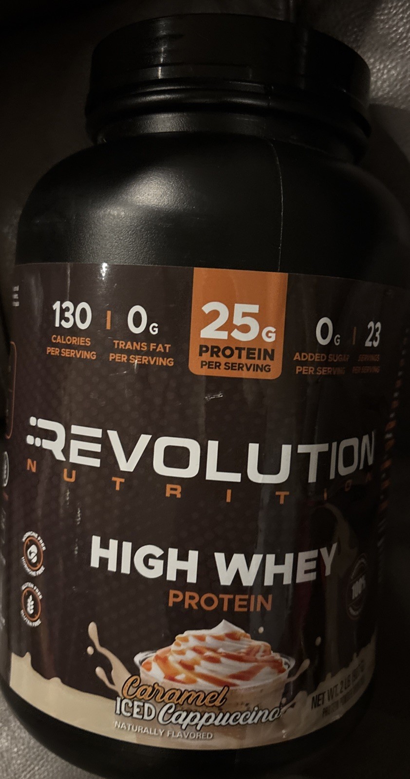 Revolution Nutrition High Whey Protein Powder 2LB Whey Isolate Gluten Free Le…