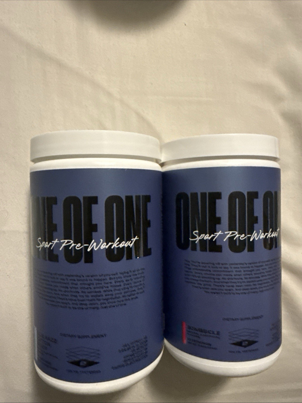 ONE OF ONE Sport Pre-Workout – Clean Energy & Focus with NeuroRush – two Jars