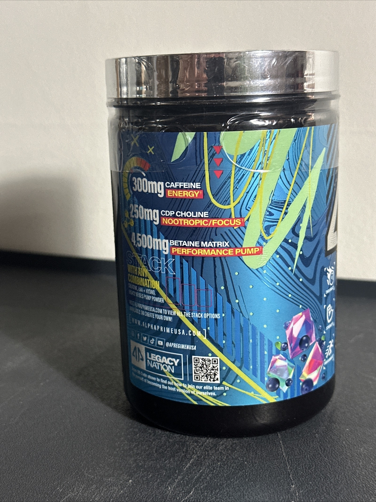 ALPHA PRIME SPORTS LEGACY SERIES STIM FREE PUMP Blue Crystal Read Clearance!