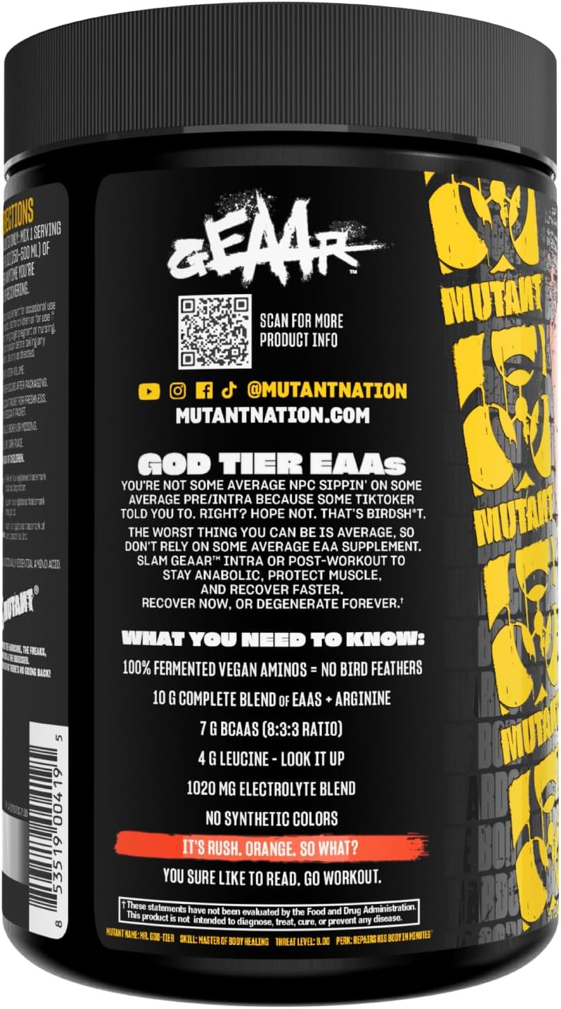 GEAAR – 9.4G of EAA Powder + Arginine, 7G Bcaas, 4G Leucine, Electrolytes, Cocon