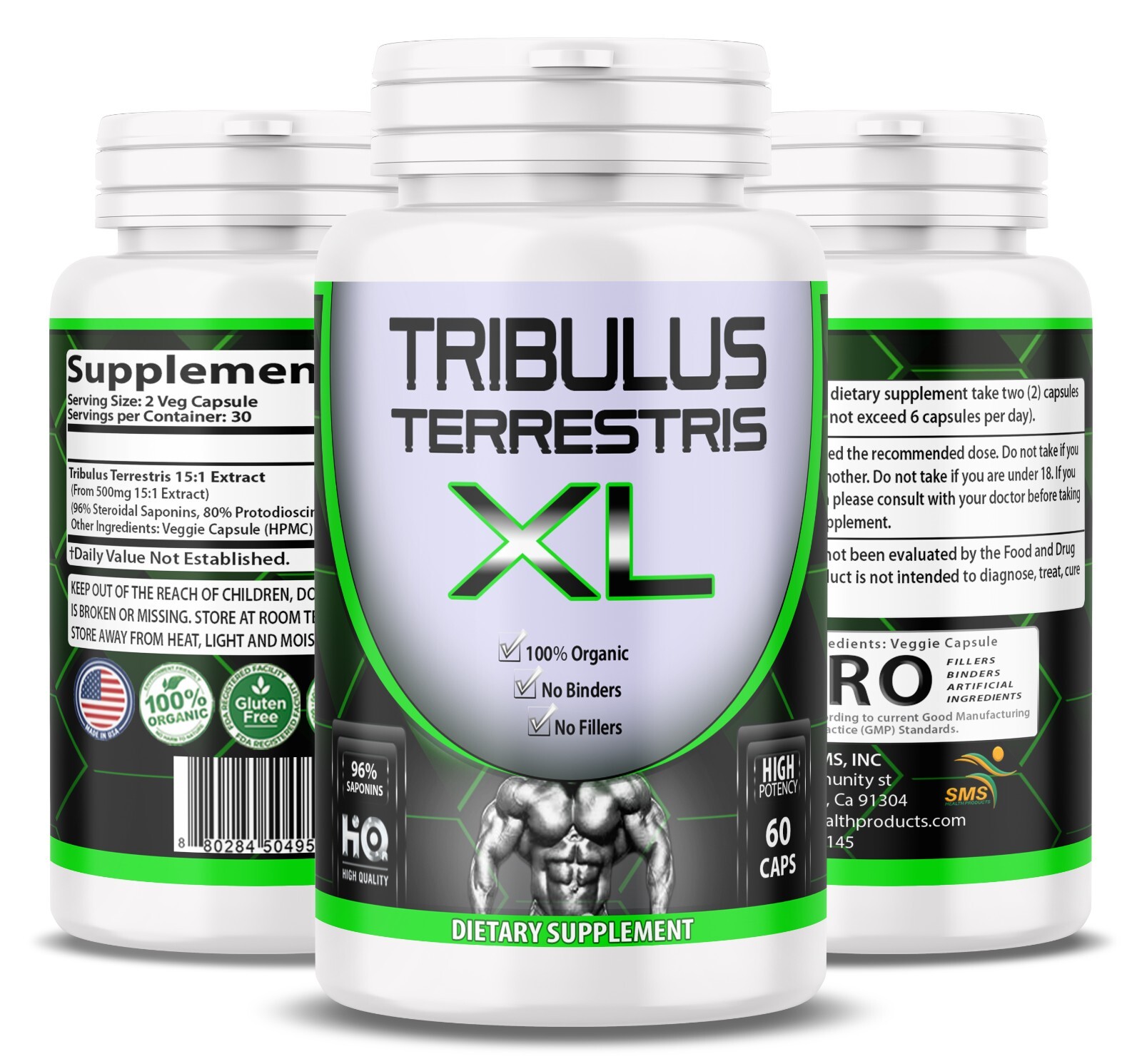 TRIBULUS TERRESTRIS 7500mg EXTRACT 96% SAPONINS WORKOUT SUPPLEMENT