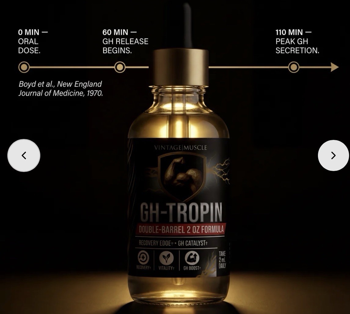 GH Secretion Amp. W/Sleep Aid 4 Growth, Recovery & Gains By Vintage Muscle💪🧪